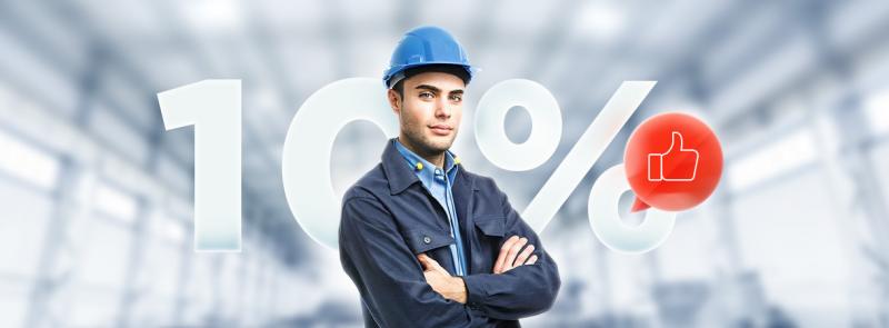 Скидка 10% при оплате наличными